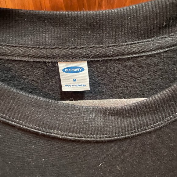 Black Old Navy Crew Neck SweatShirt - Picture 2 of 2